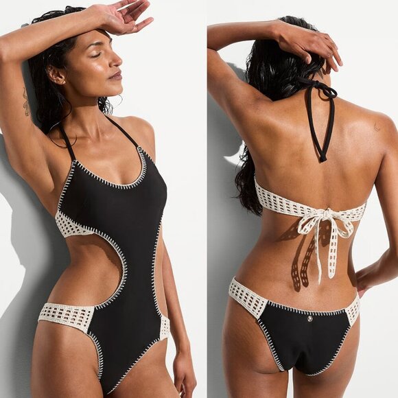 New! Victoria's Secret Archives Crochet Scuba Monokini Swimsuit 3875 - Picture 9 of 9